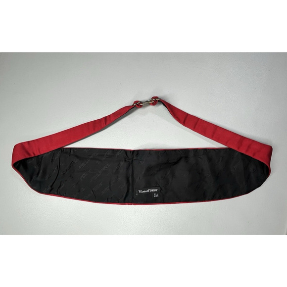 Robert Talbot Red Silk Cummerbund One Size - Picture 2 of 4